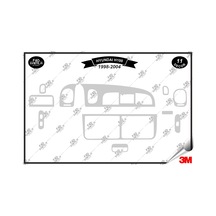 Hyundaı H 100 1998-2004 Torpido Konsol Trim Göğüs Maun Kaplama Set 11 Parça Gümüş