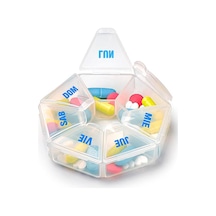 2 Haftalık Hap Kutusu Seti No. 10 Altıgen ,