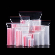 Showparty 11 x 14 CM Kilitli Şeffaf Naylon Torba Kilitli Poşet 100 Adet