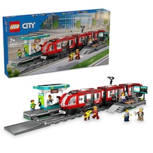 LEGO® City Şehir Merkezi Tramvay İstasyonu 60423 - 7 Yaş ve Üzeri Oyuncak Tren ve Araç Meraklıları için Yaratıcı Oyuncak Yapım Seti (811P)