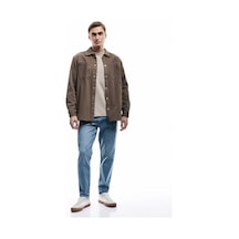 Koton Pamuklu Normal Bel Tapered Fit Jean Pantolon - Joe Jean Orta İndigo 7wam40043nd
