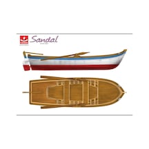 Türk Model 1/12 122 Sandal, 35 Cm. Ahşap Model Kiti-55207