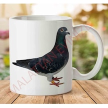 Pigeon Güvercin Iki Tarafı Baskılı Kupa Bardak Çok Renkli