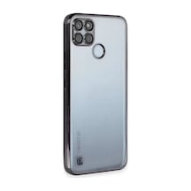 Realme C25y Uyumlu Kılıf Lensli Silikon - Siyah