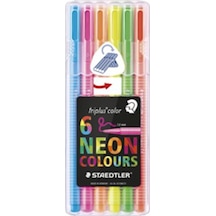Staedtler Keçeli Boya Kalemi Triplus Color Üçgen 6 Lı 323     Sb6Cs1