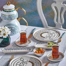 Neva N3164 Mentol Jülide 26 Prç Kahvaltı Takımı Yeşil