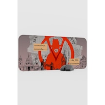 V For Vendetta 2 V3 70x30 Xl Gaming Kauçuk Kaymaz Taban Mouse Pad Fare Altlığı
