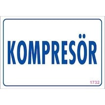 Znv Zenvia Mey İthalat Kompresör Uyarı Levhası 17,5x25 Kod:1732 Znv2025 Cmn