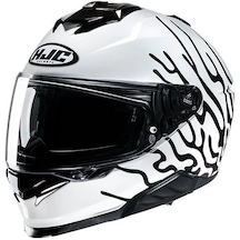Hjc İ71 Celos Mc3h Kapalı Motosiklet Kaskı Beyaz Siyah Neon