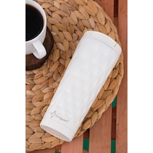 Penguen-3025 Krem Mug Termos 500ml Mavi