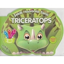 Triceratops Şekilli Hayvanlar Serisi- Parıltı Yayınları