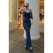 Madmext Füme Uzun Asklı Basic Elbise Mg1852-füme Füme