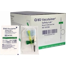 Bd Vacutainer Yeşil 21g X 3/4" X 7" 0.6 X 19 Mm X 178 Mm 367282 Kelebek Set 50 Adet