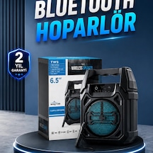 6.5 İnç Bluetooth Hoparlör 15w Fm Radyo, Usb, Tf Kart Ve Mikrofon Destekli
