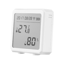 Pazly Akıllı Zigbee 3.0 Sıcaklık Ve Nem Sensörü - Google Home Uyumlu, Yeni Tasarım