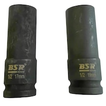Bsr 17 Ve 19mm Uzun Darbeli Lokma 1/2 Inch, 2 Adet