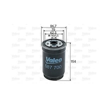 VALEO 587700 Yakıt Filtresi (Mazot) Renault Rapid 1.6D-Opelcorsa-B 1.7D