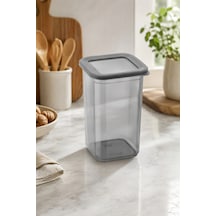 Kare Saklama Kabı 1300 Ml Eko Kapaklı Plastik Şeffaf Mutfak Düzenleyici