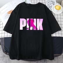 Flood Of Style Şarkıcı P Nk Pembe Yaz Rahat T Shirt Saf Pamuk Kısa Kollu T-shirt Erkekler Kadınlar Boy Siyah