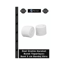 Delux Serisi 5 Cm Bandaj Ekru Koruyucu Bant Egzersiz Bandı Koşu Bandajı Bej