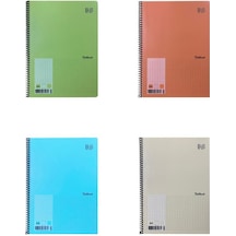 Umut U-Deep A4 Spiralli Defter Pp. Kapak 72 Yp. Çizgisiz 4'lü