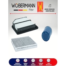 Wöbermann Civic 1.6 FD6 Filtre Bakım Seti 2007-2012 3'lü Karbonlu Wöbermann Civic 1.6 FD6 Filtre Bakım Seti 2007-2012 3'lü Karbonlu