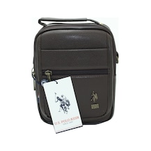 Plevr 6765 Us Polo Assn Suni Deri Omuz Askılı, Kulplu Erkek Portf-Kahverengi