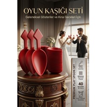 Transformacion Kısa Oyun Kaşığı Halk Oyunu Kaşığı - Kına Kaşığı Kısa Saplı Zeybek Oyun Kaşığı 40 Ade Diğer