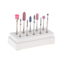 Suntek 10 Adet / Takım Manikür Temiz Tırnak Matkap Ucu Dosya