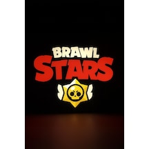 Brawl Stars Tasarımlı Dekoratif Gece Lambası Çok Renkli