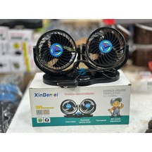 Xin Gemei Çift Başlı 360 Araç İçi Vantilatör Fan 12/24 V