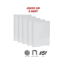 5 Adet 25x35 Cm Bez Tuval Arkadan Zımbalı Kalın Şase 210 Gr %70 Polyester % 30 Pamuk Bez