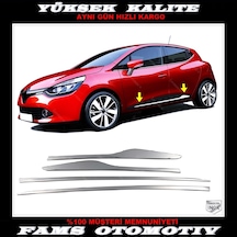 Renault Clıo 4 Krom Formlu Yan Kapı Çıta 4prç P.çelik 2012-2019