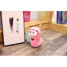 Pembe Larva Çizgi Film Peluş Oyuncak 15cm Boyunda 1 Adet