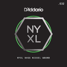 Bas Tek Tel, Nyxl Serisi, Nikel Sarım, .032 Gauge,