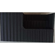 Inn Design Organizer Kalemlik Beyoğlu Serisi Deri Cosmos Siyah 11x20x9.5 Cm Çok Renkli