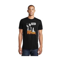 Pulp Fıctıon Baskılı Siyah Erkek Tshirt