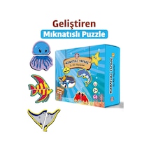 Çocuk Akademi Mıknatıslı Puzzle Serisi Su Altı Hayvanları