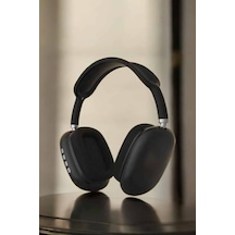 P9 - 345 - Plus Kulaklık Siyah Bluetooth Bağlantılı Kulak - Muratech - Üstü Kablosuz