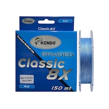 Kendo Classic 8x 150mt 0.10mm 5.5kg Örgü İp Misina Blue