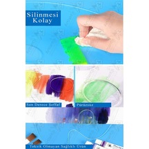 Pleksi Akrilik Resim Paleti 30x40 3mm 1 Adet Oval Palet Plastik Şeffaf Resim Boya Paleti Orta Boy Boyama Tepsisi