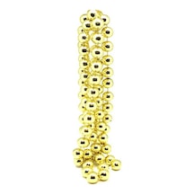 Yılbaşı Yeniyıl Ağacı Süsü Kalın Zincir Boncuk 180cm Gold Christmas Tree Chain