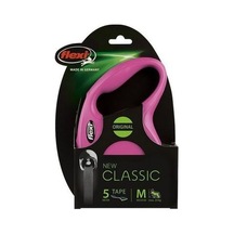 Flexi New Classic Pembe Otomatik Şerit Köpek Gezdirme Tasması-M Pembe