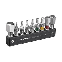 Topeak Allen Bitkit 9 Alyan Uç Seti Cırcır Anahtarlar İçin + 30mm Uzunluk + 9 Farklı Uç Tt2591