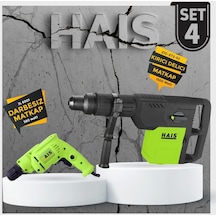 Hais JL6001 Darbesiz Matkap + Z1C-ZT2-52 Kırıcı Delici Matkap Set 4