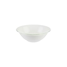 Retro Gourmet 6 Adet 20cm 900 Cc Yeşil Kenar Çizgili Porselen Kase