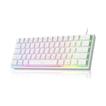 Mini%60 Oyun Klavyesi, Yükseltme Rgb Arkadan Aydınlatmalı 61 Anahtar Ultra Kompakt Klavye, Ts91 Ergonomik Su Geçirmez Mekanik Hissetme Ofis Bilgisayar Klavyesi, Pc, Mac, Ps4, Xbox One Oyuncu