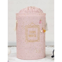 Baby Yuvarlak Torbalı Sepet Pembe