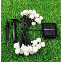 Solar 5 Metre 28 Led Gün Işığı Top Işık Siyah Kablolu