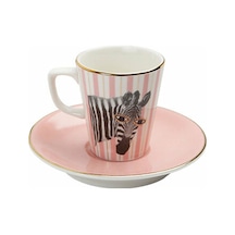 Porland Wild Life Zebra Tabaklı Kahve Fincanı 75Cc 04Alm005283